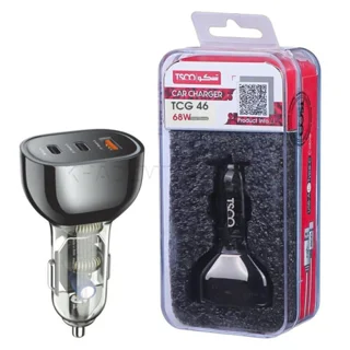 شارژر فندکی 68 وات سه پورت تسکو مدل TCG 46