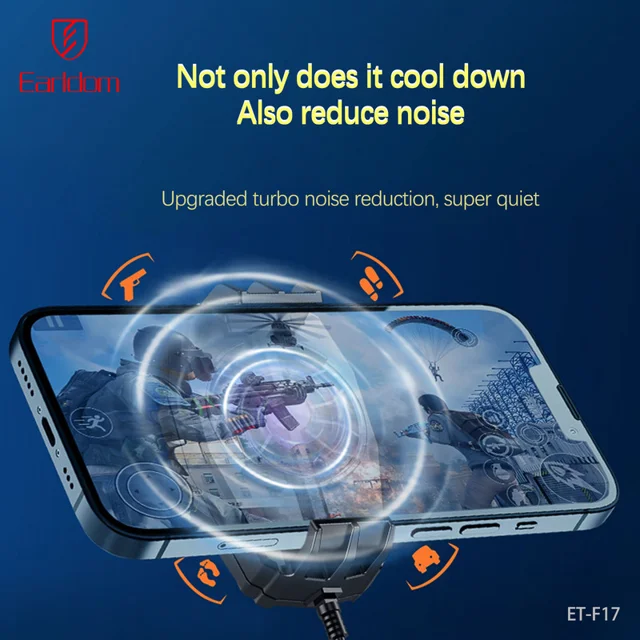 خنک کننده گوشی موبایل ارلدام مدل MINI COLING FAN F17 102533471