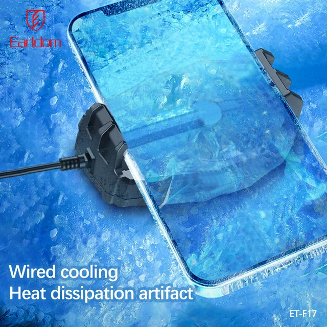 خنک کننده گوشی موبایل ارلدام مدل MINI COLING FAN F17 102533470